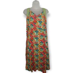 Loco Lindo Bright Floral Retro Dress
